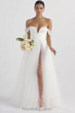 結婚式 House of CB おとぎ話のような白いチュールのブライダルドレス 0N8J1138 - Image 2
