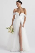 結婚式 House of CB おとぎ話のような白いチュールのブライダルドレス 0N8J1138 - Image 13
