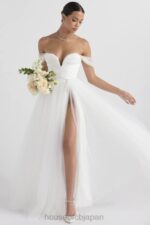 結婚式 House of CB おとぎ話のような白いチュールのブライダルドレス 0N8J1138 - Image 14