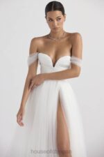 結婚式 House of CB おとぎ話のような白いチュールのブライダルドレス 0N8J1138 - Image 15