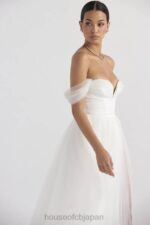 結婚式 House of CB おとぎ話のような白いチュールのブライダルドレス 0N8J1138 - Image 16