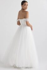 結婚式 House of CB おとぎ話のような白いチュールのブライダルドレス 0N8J1138 - Image 18