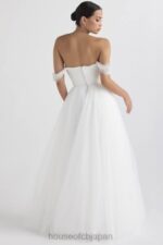 結婚式 House of CB おとぎ話のような白いチュールのブライダルドレス 0N8J1138 - Image 19