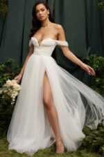 結婚式 House of CB おとぎ話のような白いチュールのブライダルドレス 0N8J1138 - Image 4
