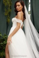 結婚式 House of CB おとぎ話のような白いチュールのブライダルドレス 0N8J1138 - Image 6