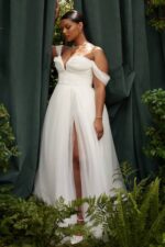 結婚式 House of CB おとぎ話のような白いチュールのブライダルドレス 0N8J1138 - Image 7