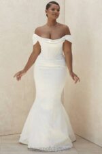 結婚式 House of CB アントワネット アイボリー コルセット オフショルダー ブライダル ドレス - 限定版 0N8J1157 - Image 11