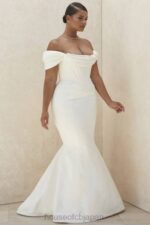 結婚式 House of CB アントワネット アイボリー コルセット オフショルダー ブライダル ドレス - 限定版 0N8J1157 - Image 12