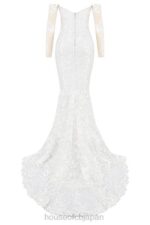 結婚式 House of CB イザベル ホワイトレース長袖ブライダルドレス 0N8J1139 - Image 14