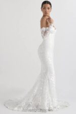 結婚式 House of CB イザベル ホワイトレース長袖ブライダルドレス 0N8J1139 - Image 19