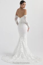 結婚式 House of CB イザベル ホワイトレース長袖ブライダルドレス 0N8J1139 - Image 21