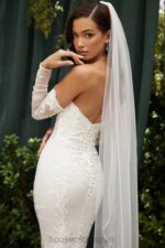 結婚式 House of CB イザベル ホワイトレース長袖ブライダルドレス 0N8J1139 - Image 10