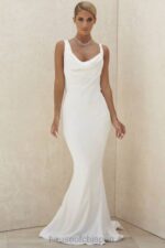 結婚式 House of CB オデット アイボリー バックドレープ ブライダル ドレス - 限定版 0N8J1162 - Image 3