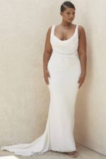 結婚式 House of CB オデット アイボリー バックドレープ ブライダル ドレス - 限定版 0N8J1162 - Image 7
