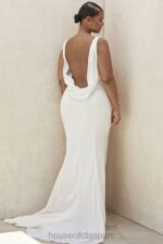 結婚式 House of CB オデット アイボリー バックドレープ ブライダル ドレス - 限定版 0N8J1162 - Image 8