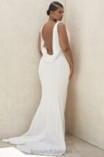 結婚式 House of CB オデット アイボリー バックドレープ ブライダル ドレス - 限定版 0N8J1162 - Image 9