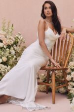 結婚式 House of CB オーレリー アイボリー ドレープバック ブライダルドレス - 限定版 0N8J1158 - Image 7
