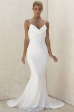 結婚式 House of CB オーレリー アイボリー ドレープバック ブライダルドレス - 限定版 0N8J1158 - Image 9