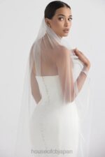 結婚式 House of CB シモーネホワイトのソフトチュールベール 0N8J1144 - Image 3