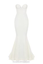 結婚式 House of CB ジゼル アイボリーサテン ストラップレスブライダルドレス 0N8J1140 - Image 11