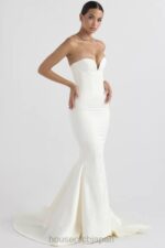 結婚式 House of CB ジゼル アイボリーサテン ストラップレスブライダルドレス 0N8J1140 - Image 18