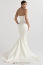 結婚式 House of CB ジゼル アイボリーサテン ストラップレスブライダルドレス 0N8J1140 - Image 19