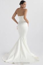 結婚式 House of CB ジゼル アイボリーサテン ストラップレスブライダルドレス 0N8J1140 - Image 20