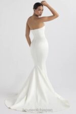 結婚式 House of CB ジゼル アイボリーサテン ストラップレスブライダルドレス 0N8J1140 - Image 3