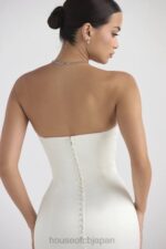結婚式 House of CB ジゼル アイボリーサテン ストラップレスブライダルドレス 0N8J1140 - Image 4