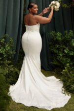結婚式 House of CB ジゼル アイボリーサテン ストラップレスブライダルドレス 0N8J1140 - Image 9