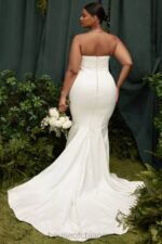 結婚式 House of CB ジゼル アイボリーサテン ストラップレスブライダルドレス 0N8J1140 - Image 10