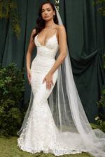 結婚式 House of CB ソリーヌ白いレースのブライダルドレス 0N8J1142 - Image 11