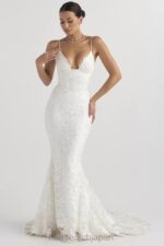 結婚式 House of CB ソリーヌ白いレースのブライダルドレス 0N8J1142 - Image 13