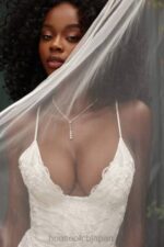 結婚式 House of CB ソリーヌ白いレースのブライダルドレス 0N8J1142 - Image 14