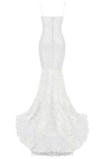 結婚式 House of CB ソリーヌ白いレースのブライダルドレス 0N8J1142 - Image 17