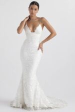 結婚式 House of CB ソリーヌ白いレースのブライダルドレス 0N8J1142 - Image 18