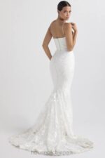 結婚式 House of CB ソリーヌ白いレースのブライダルドレス 0N8J1142 - Image 3