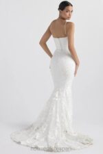 結婚式 House of CB ソリーヌ白いレースのブライダルドレス 0N8J1142 - Image 23