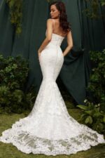結婚式 House of CB ソリーヌ白いレースのブライダルドレス 0N8J1142 - Image 9