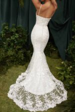 結婚式 House of CB ソリーヌ白いレースのブライダルドレス 0N8J1142 - Image 10