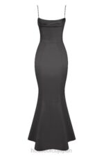 結婚式 House of CB バイオレット シャドウ サテン フィッシュテール ドレス 0N8J1152 - Image 12