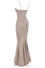 結婚式 House of CB バイオレットマッシュルーム サテン フィッシュテールドレス 0N8J1149 - Image 9