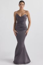 結婚式 House of CB フルール シャドーサテン ストラップレスドレス 0N8J1151 - Image 4