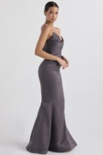 結婚式 House of CB フルール シャドーサテン ストラップレスドレス 0N8J1151 - Image 5