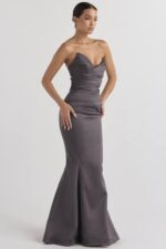 結婚式 House of CB フルール シャドーサテン ストラップレスドレス 0N8J1151 - Image 6