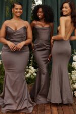 結婚式 House of CB フルール シャドーサテン ストラップレスドレス 0N8J1151 - Image 9
