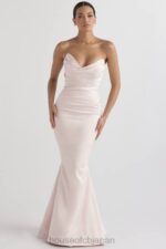 結婚式 House of CB フルール ブラッシュ サテン ストラップレス ガウン 0N8J1146 - Image 2