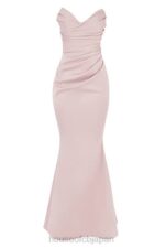 結婚式 House of CB フルール ブラッシュ サテン ストラップレス ガウン 0N8J1146 - Image 3