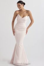 結婚式 House of CB フルール ブラッシュ サテン ストラップレス ガウン 0N8J1146 - Image 7