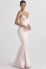 結婚式 House of CB フルール ブラッシュ サテン ストラップレス ガウン 0N8J1146 - Image 8